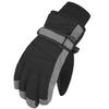 MAGARROW Kids Winter Warm Gloves Windproof Water-Resistant Snow Boys Girls Sport Gloves (Black Gray Sides, 8-10 Years) view 1