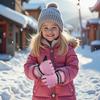 MAGARROW Kids Winter Warm Gloves Windproof Water-Resistant Snow Boys Girls Sport Gloves (Light Pink, 8-10 Years) view 2