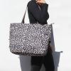 ESVAN Yoga Tote Bag for Women Shoulder Bags Drawstring for Office Workout Travel Carryall Pilates Gym and Beach (Coffe) view 2