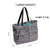 ESVAN Yoga Tote Bag for Women Shoulder Bags Drawstring for Office Workout Travel Carryall Pilates Gym and Beach (Coffe) view 4