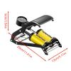 Portable Foot Pedal Pump, Lightweight Tire Pump for Traveling, Multifunctional Foot Operated Tire Pump, Heavy Duty Motorcycle Tire Inflator 11.42x5.12x3.54 for Vehicles, Motorcycle, Cars view 2