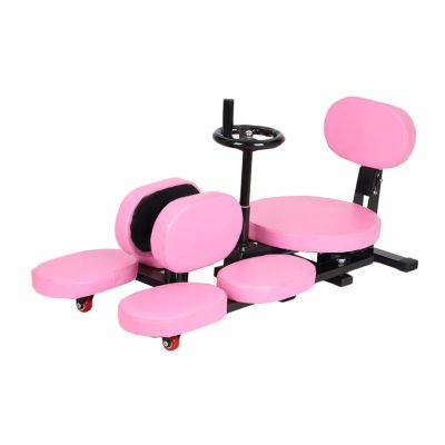 BXKCFYBSQ Leg Split Stretching Machine,Heavy Duty Splits Trainer,Gymnastic Flexibility Extension Equipment,for Ballet Yoga Sports Training,Load Capacity 200 Kg(Pink)
