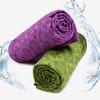 1pc Yoga Towel Yoga Mat Cloth Ultra-Thin Model Sweat-Absorbent Blanket Towel(Blue) view 2