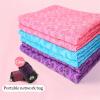 1pc Yoga Towel Yoga Mat Cloth Ultra-Thin Model Sweat-Absorbent Blanket Towel(Blue) view 3