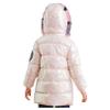 FEESHOW Kids Girls Thermal Jacket Coat Metallic Long Sleeve Hooded Stand Collar Detachable Fur Warmth Overcoat Outwear Pink 7-8 Years view 3