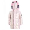 FEESHOW Kids Girls Thermal Jacket Coat Metallic Long Sleeve Hooded Stand Collar Detachable Fur Warmth Overcoat Outwear Pink 7-8 Years view 4