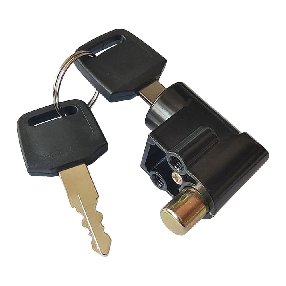 Universal Battery Box Lock for Electric Vehicles - Anti-Theft Metal Replacement Lock with 2 Keys, Fits E-Bike, Electrombile & Motorcycle