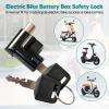 Universal Battery Box Lock for Electric Vehicles - Anti-Theft Metal Replacement Lock with 2 Keys, Fits E-Bike, Electrombile & Motorcycle view 2