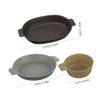 COOLHIYA Plastic Dinnerware Camping Plates Bowls Outdoor Serving Dishes Multi-Functional Snack Bowls for Side Dishes Easy Clean view 2