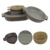 COOLHIYA Plastic Dinnerware Camping Plates Bowls Outdoor Serving Dishes Multi-Functional Snack Bowls for Side Dishes Easy Clean view 4