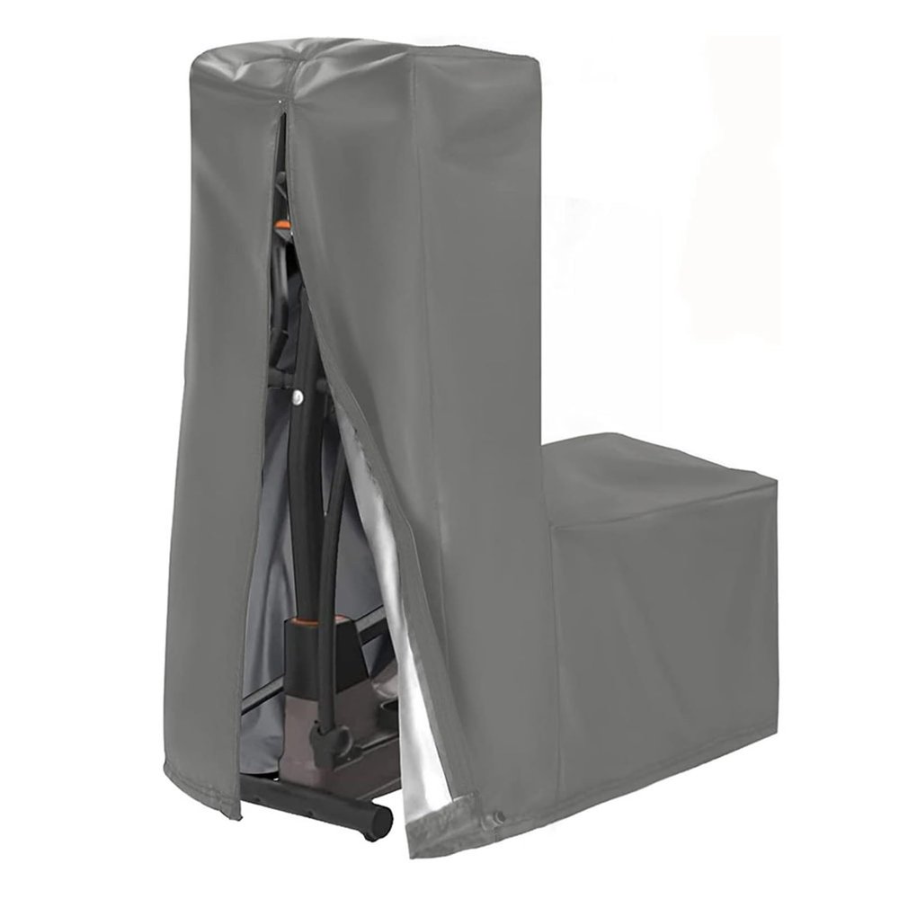 DLLDLGG Elliptical Cover, Elliptical Fitness Machine Protective Cover, Waterproof Dustproof Windproof Anti-UV Cross Trainer Cover for Indoor Outdoor Use(Gray,87 * 51 * 153cm)