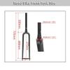 MLIKYRGK Carbon Fiber Gravel Rigid Fork Road Bike Front Forks 1-1/2" Taper Tube Disc Brake Thru Axle 12 * 100mm Off-Road Fork 700x45C view 2