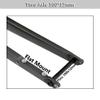 MLIKYRGK Carbon Fiber Gravel Rigid Fork Road Bike Front Forks 1-1/2" Taper Tube Disc Brake Thru Axle 12 * 100mm Off-Road Fork 700x45C view 3
