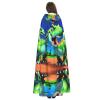 WHJSHOP Halloween Adult Hooded Cape for Parties and Costumes - Easy Care Cartoon dinosaur Pattern view 4