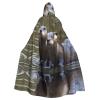 WHJSHOP Halloween Adult Hooded Cape for Parties and Costumes - Easy Care Otters Pattern view 1