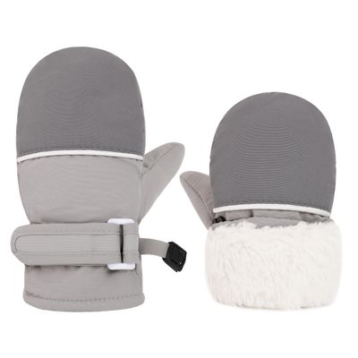 Urban Virgin Infant Baby Toddler Kids Winter Mittnes Lined Fleece Warm Waterproof Ski Snow Gloves For Boys Girls GreyMxied 6-24 Months