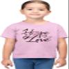 3T Light Pink Toddler Hope & Love Breast Cancer Awareness Toddler T-Shirt view 1