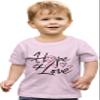 3T Light Pink Toddler Hope & Love Breast Cancer Awareness Toddler T-Shirt view 2