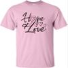 3T Light Pink Toddler Hope & Love Breast Cancer Awareness Toddler T-Shirt view 4