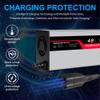 48V 15A Golf Cart Battery Charger for Yamaha G29 & Drive 2 Golf Carts, with 3-Pin Round Plug, 16FT Long Cable, Intelligent Charging Technology, Fast Charging & Multi-Protection view 3