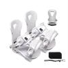 Symbolic 2025 Quick-Ratchit Snowboard Bindings & Stomp Pad & Leash & Disc's & Screws Fits Most Boots 12c-2kids (White, XXS Toddler 12c-2Kid) view 1