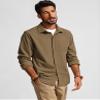 PJ PAUL JONES Shirt for Men Long Sleeve Casual Button up Shirt Turn Down Collar Shirt with Pocket Camel view 2