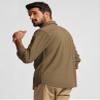 PJ PAUL JONES Shirt for Men Long Sleeve Casual Button up Shirt Turn Down Collar Shirt with Pocket Camel view 3