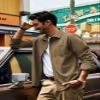 PJ PAUL JONES Shirt for Men Long Sleeve Casual Button up Shirt Turn Down Collar Shirt with Pocket Camel view 4