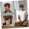 Outanaya Male Short Wig for Halloween Cosplay - Attractive Deep Brown Hair Side for Costume Parties and Events view 2