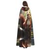 WHJSHOP Halloween Adult Hooded Cape for Parties and Costumes - Easy Care Funny Squirrel Pattern view 4