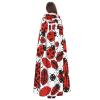 WHJSHOP Halloween Adult Hooded Cape for Parties and Costumes - Easy Care Ladybugs Pattern Infinite Speckled Pattern view 4