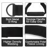 GLMMIR Pilates Double Loop Straps for Pilates Reformer, Fitness Metal D Ring Straps Handle, Pilate Accessories Yoga Wristbands Exercise Straps for Gym Home Workout 2PCS - Pink with Handle view 3