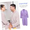 GLSTOY Bath Robe Gown Waffle Robe Women Long Shower Nightgown Lightweight Breathable Easy to Store view 3