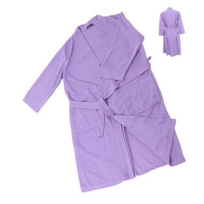 JEWEDECO and Mens Waffle Bathrobe Microfiber Long Sleeve Wrap Robe Spa Robe Gown Cloth Shower