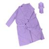 JEWEDECO and Mens Waffle Bathrobe Microfiber Long Sleeve Wrap Robe Spa Robe Gown Cloth Shower view 1