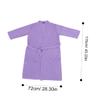 JEWEDECO and Mens Waffle Bathrobe Microfiber Long Sleeve Wrap Robe Spa Robe Gown Cloth Shower view 2