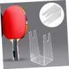BESPORTBLE Table Tennis Stand Acrylic Display Holder for Bats Compact Racket Storage for Easy to Use and Clean view 3