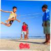 BESPORTBLE 2pcs Thickened Widened Skipping Rope Toy Stretchy Rubber Band Jump Rope for Outdoor Fun Exercise and Color Each for Home and School Activities view 2