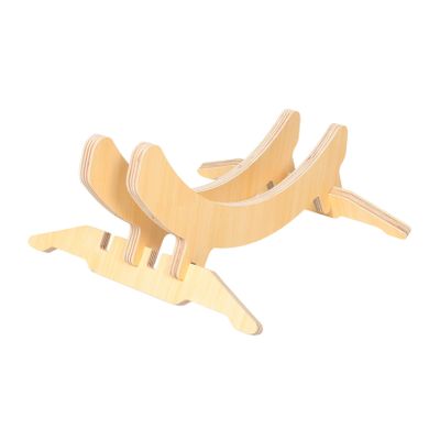 Hoement Solid Wood Bike Support Rear Bike Parking Stand Display Bracket Lightweight Compact for Home Outdoor