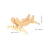 Hoement Solid Wood Bike Support Rear Bike Parking Stand Display Bracket Lightweight Compact for Home Outdoor view 2
