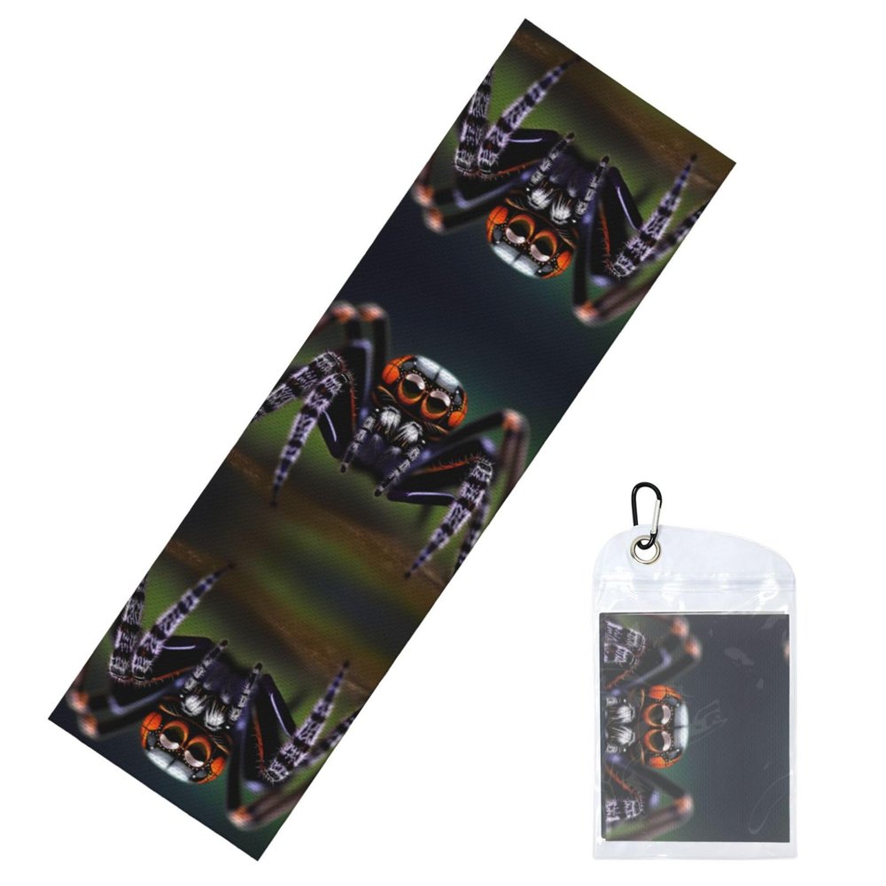 WZYCWB Cooling Sports Towel, Tropical Rainforest Spiders Breathable Cool Towel for Yoga, Sports, Gym, Camping, Exercise and Other Activities, 12 * 40 Inch Ice Towel