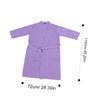 ANDRESLAD Spa Robe Gown Long Waffle Bathrobe Hood Absorbent Spa Robe Dressing Gown for Home and Travel view 2