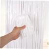 Tassel Table Skirt Decorative Curtain for Party Decoration White PET view 2