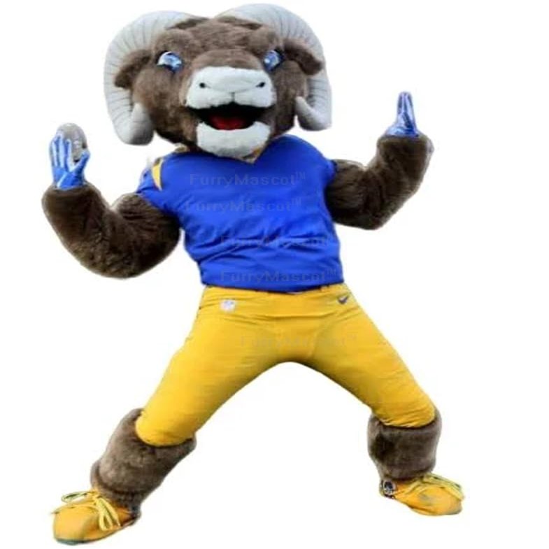 Adult Sport Power Ram Sport Team High School Suit Animal Mascot Costume Party Carnival Costumes