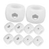 KOMBIUDA 8pcs Foosball Table Accessories Durable Plastic Goal Bar Stop Rings Rod Locators for Table Soccer Games Smooth Finish for Safe Play