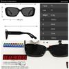 HCPIHF Polygon Women Sunglasses Retro Clear Gradient UV400 Men Rivets Sun Glasses,Brown black gray,one size view 2