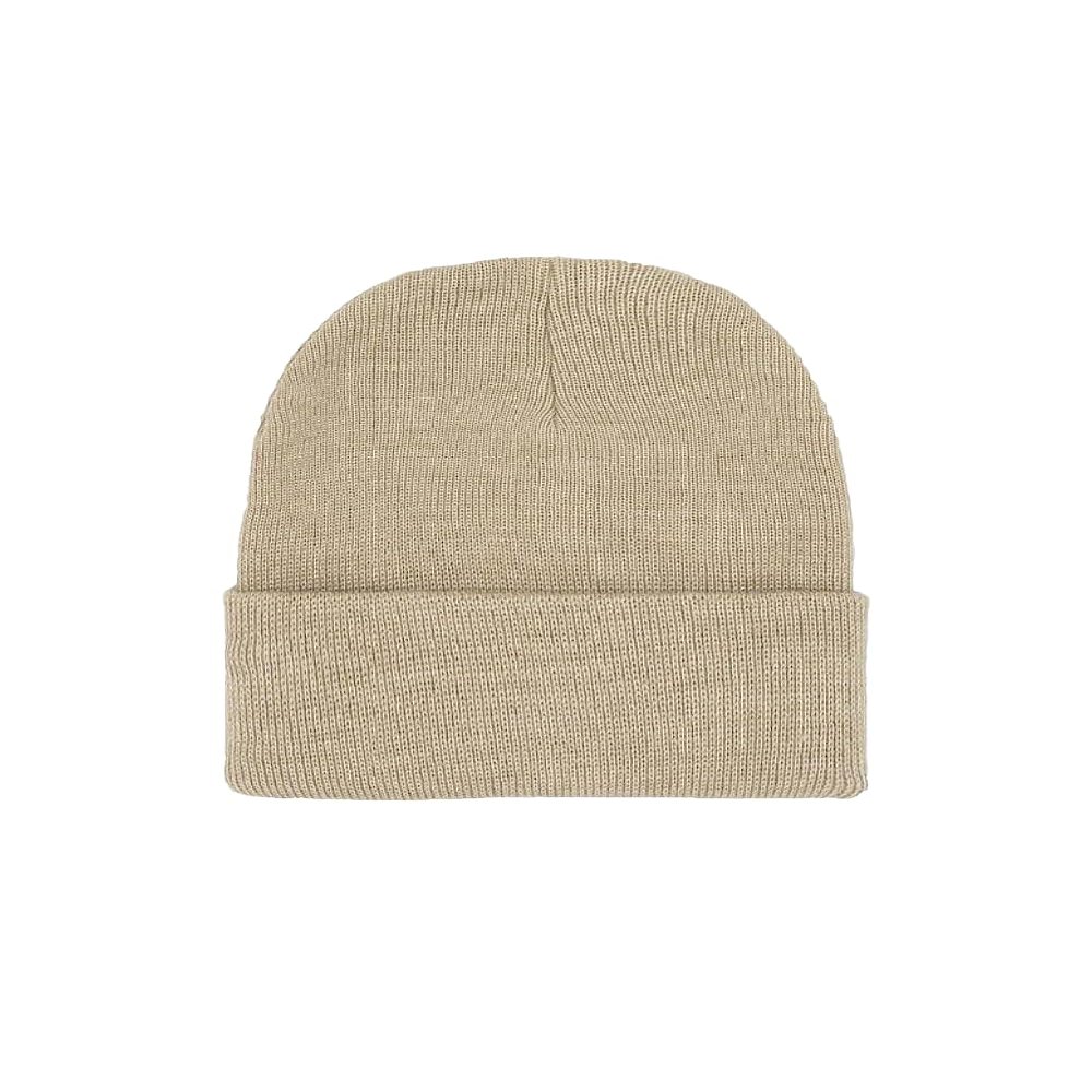 Ashen Fane Unisex Warm Acrylic Stretchable Beanie with Optional Stars Beanie, Oatmeal