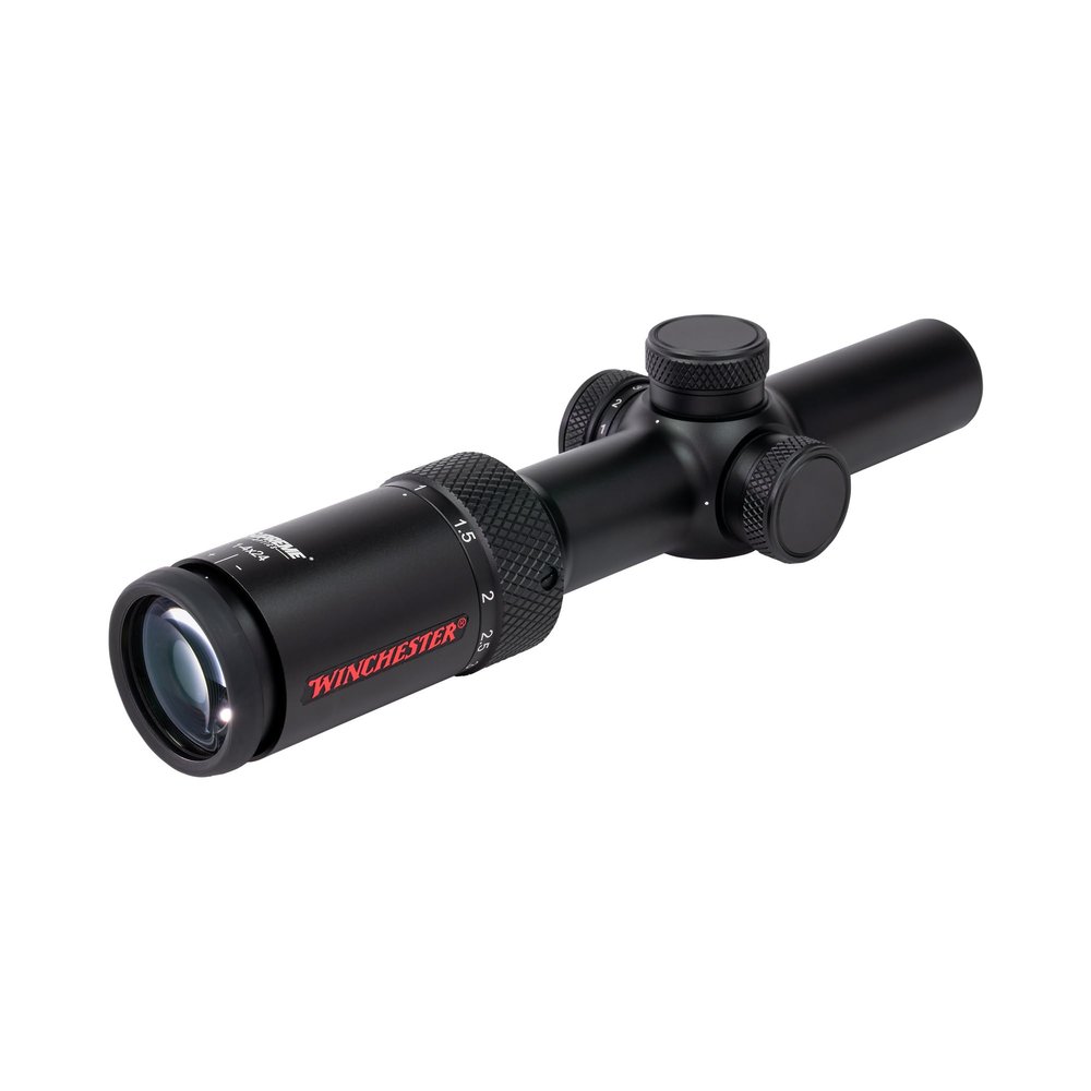 Winchester Supreme Optics 1-4x24mm IR Riflescope | Second Focal Plane | IPX7 Waterproof and Fogproof | WINcoat multicoating | Etched Illuminated Reticle | Black Matte