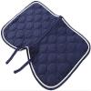 AD Saddlery Soft Quilted Padded Lightweight Dressage Saddle Pad Horse Suede Square English Sheepskin Cotton Lining Foam Cushioning Size:Full,Cob,Pony Horse, P82 (Adult: Spine: 24in L: 19in W: 26in) view 4