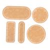 LIFKOME 5pcs Pu Bag Bottom Pads Leather Cushion for Handbags Stylish Base Inserts for Projects Small Oval Rectangle Large Oval view 1